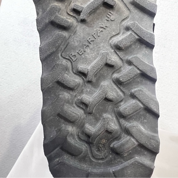 Bearpaw Boots Womens 9 Black Mid Calf Suede Faux Fur Trim Pull On Lace Up - Picture 10 of 10